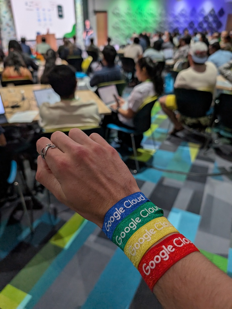 Collecting Google Cloud wristbands like they're Infinity Stones
