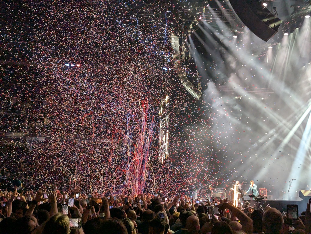 Finale spectacle of The Killers show