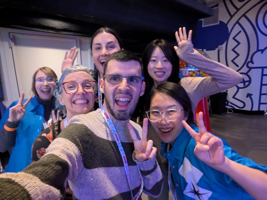 A group photo full of software rockstars